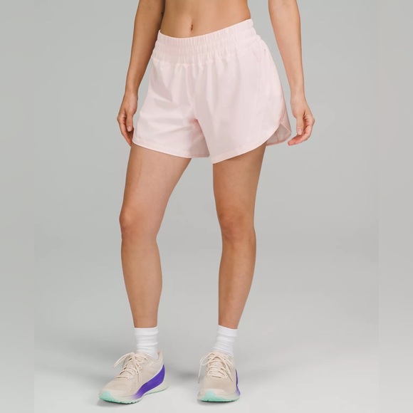 Lululemon Track That Mid-Rise Lined Short 5" - Strawberry Milkshake Colour - Picture 1 of 5
